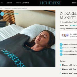 NWOT HigherDose Infrared Sauna Blanket